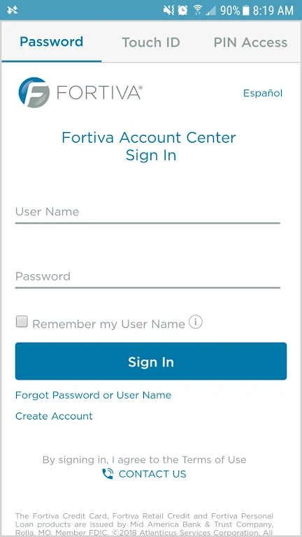 Fortiva Account Center Screenshot4