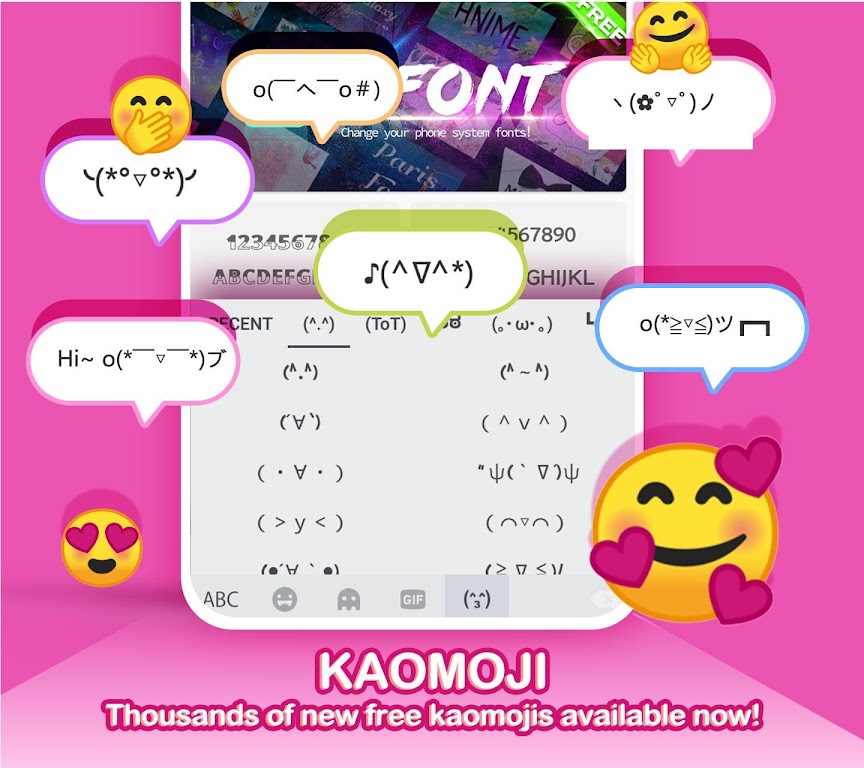 Kika Keyboard – Emoji, Fonts Mod Screenshot2