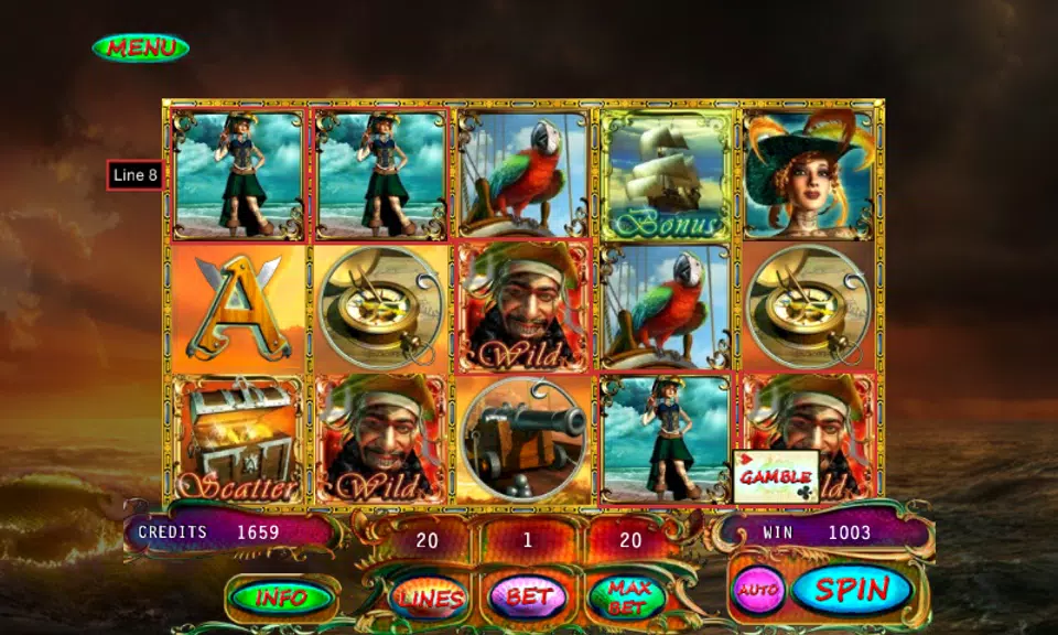 Pirates Treasures Slot Screenshot1