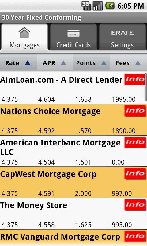 Mortgage Rates, Mortgage Calc Screenshot1