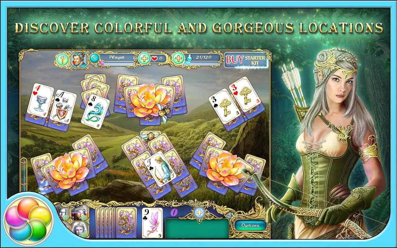 Tri Peaks Emerland Solitaire Screenshot1