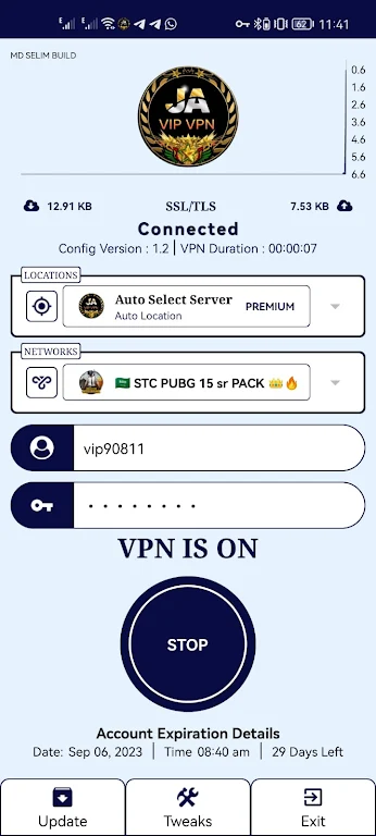 JA VIP VPN Screenshot3