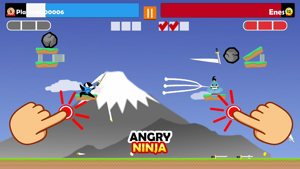 Jumping Ninja Party 2 Player Mod Screenshot4