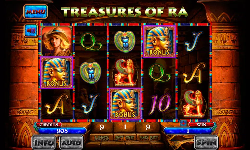 Treasures of RA Slot Screenshot2