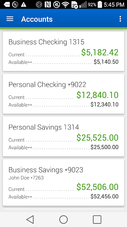 HEBFCU Mobile Banking Screenshot1