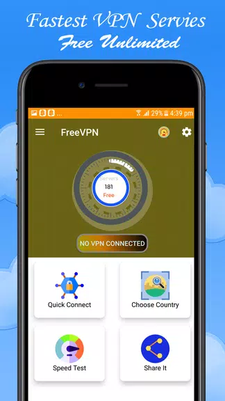 VPN Fast , Unlimited and Secure Hotspot Screenshot2