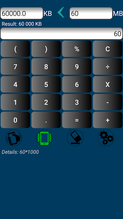 Convert KB to MB | Megabyte to kilobyte conversion Screenshot3