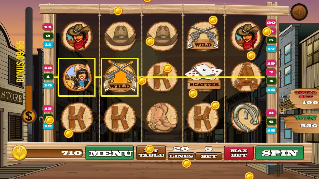 Wild West - Slot Machine Screenshot2