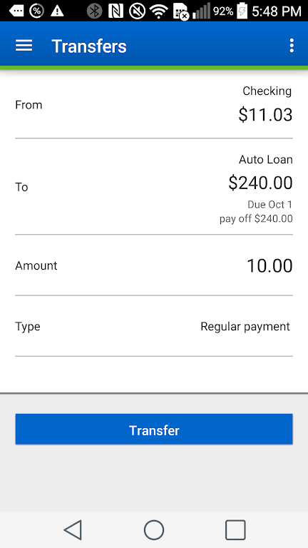 HEBFCU Mobile Banking Screenshot3