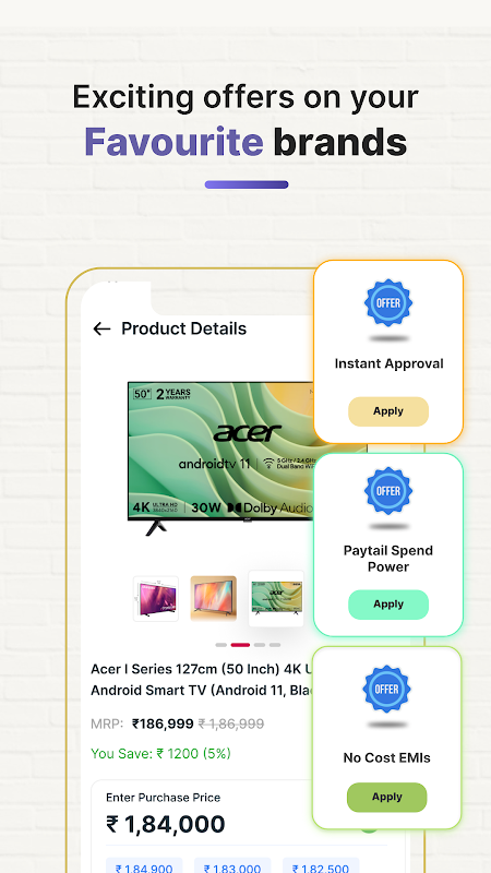 Paytail - Buy on easy EMIs Screenshot2