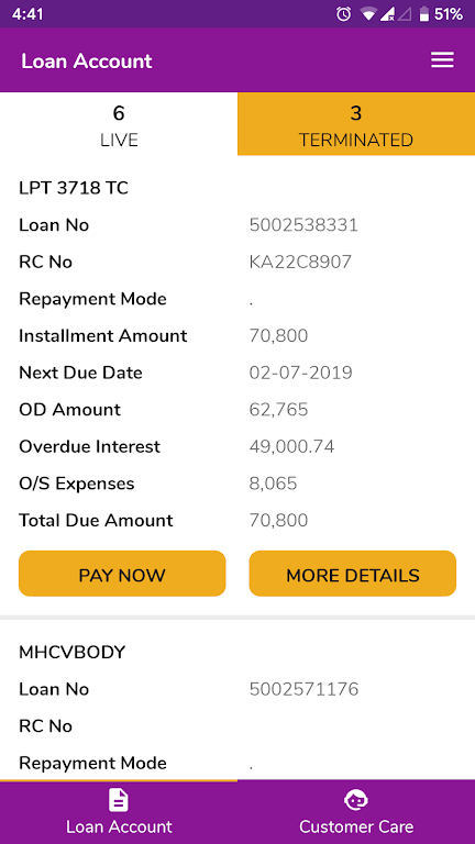 Tata Motors Finance - Customer Screenshot4