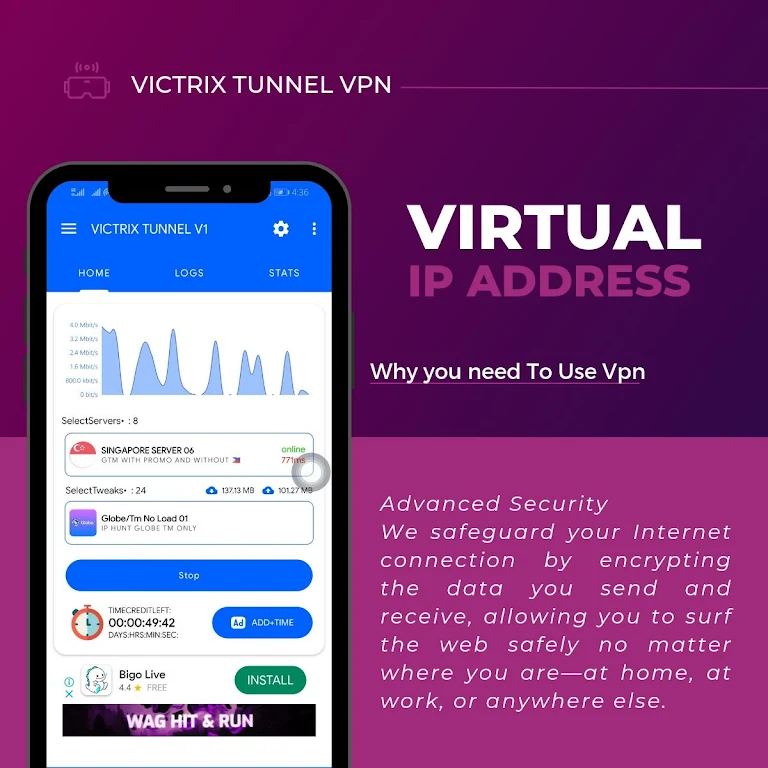 Victrix VPN | Fast & Secure Screenshot1