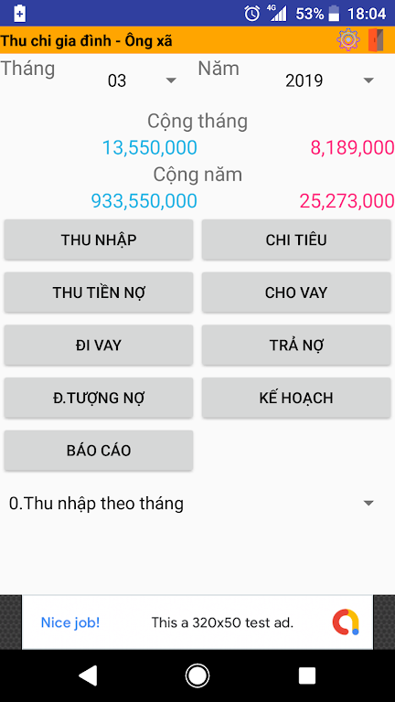 Thu Chi Gia Dinh - QL Chi Tieu Screenshot1