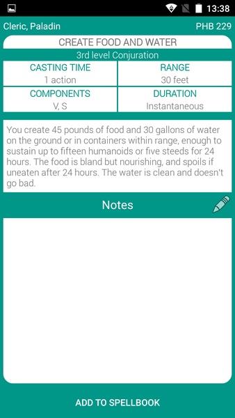 5th Edition Spellbook Screenshot8
