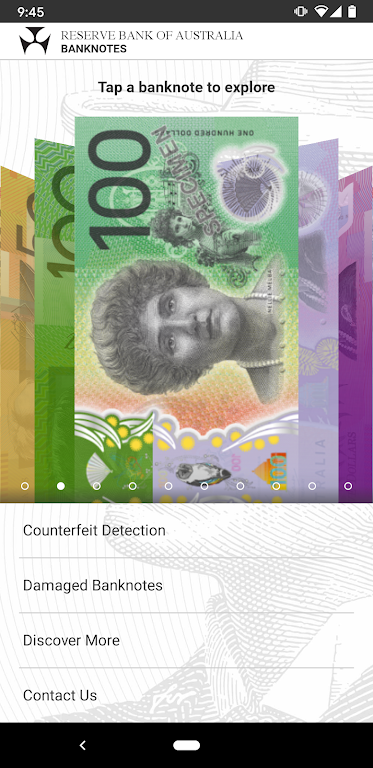 RBA Banknotes Screenshot1