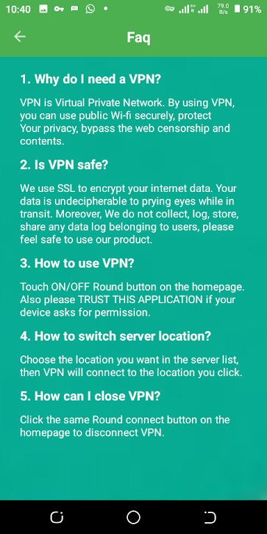 Betternet VPN Screenshot1