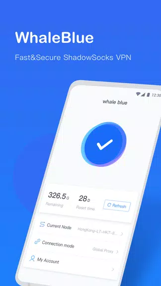 WhaleBlue VPN - Fast ShadowSocksR VPN w Free Trial Screenshot1