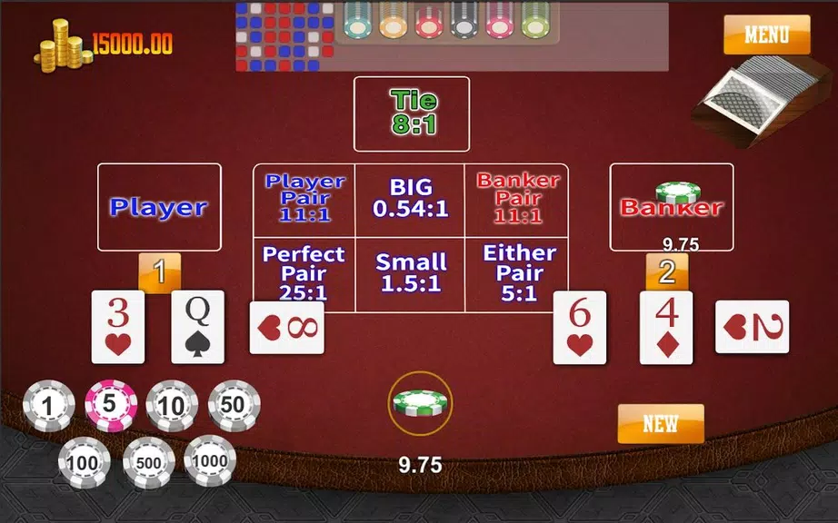 Baccarat  : CasinoKing game Screenshot2