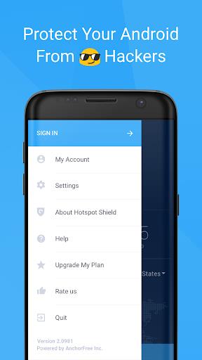 Free VPN -Hotspot Shield Basic Screenshot1