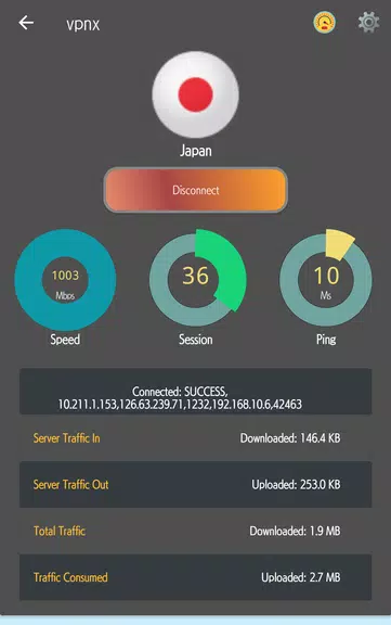 vpnx Super-lite-Free unlimited VPN Client Screenshot3