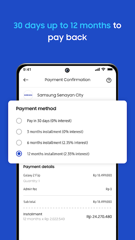 Samsung Financing Screenshot4