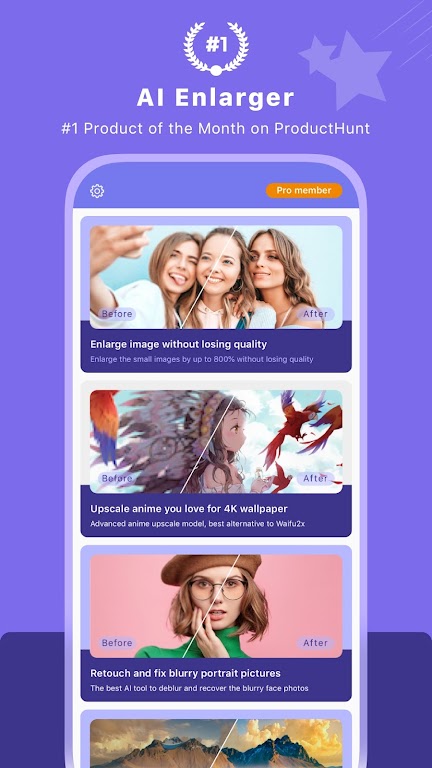 AI Enlarger: for Photo & Anime Mod Screenshot1