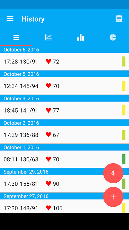 Blood Pressure Diary Pro Mod Screenshot1