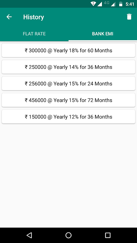 EMI Calculator - Bank EMI, Flat Rate EMI Screenshot4