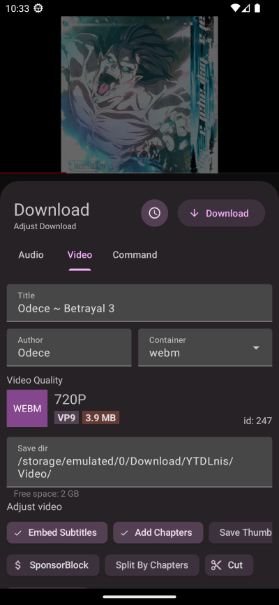 YTDLnis Downloader Mod Screenshot1