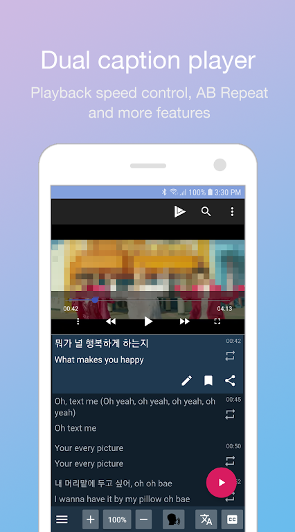 LingoTube dual caption player Mod Screenshot1