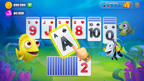 Solitaire TriPeaks Fish Screenshot1