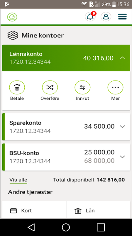 Arendal og Omegns Sparekasse Screenshot3