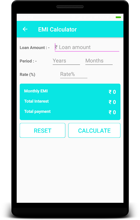 Loan emi calculator & GST calculator Screenshot2