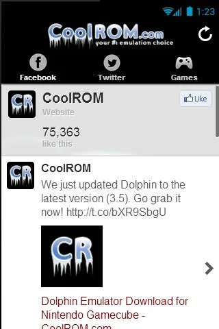 CoolRom App Screenshot1