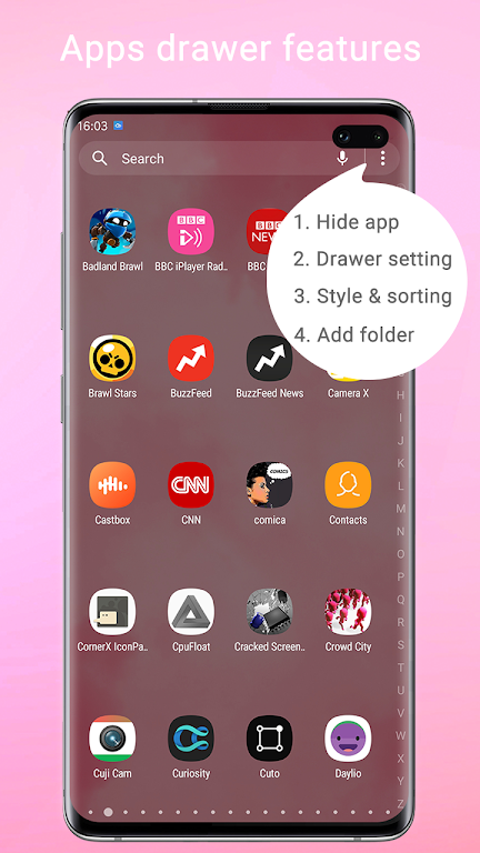 Super S10 Launcher, Galaxy S10 Mod Screenshot1