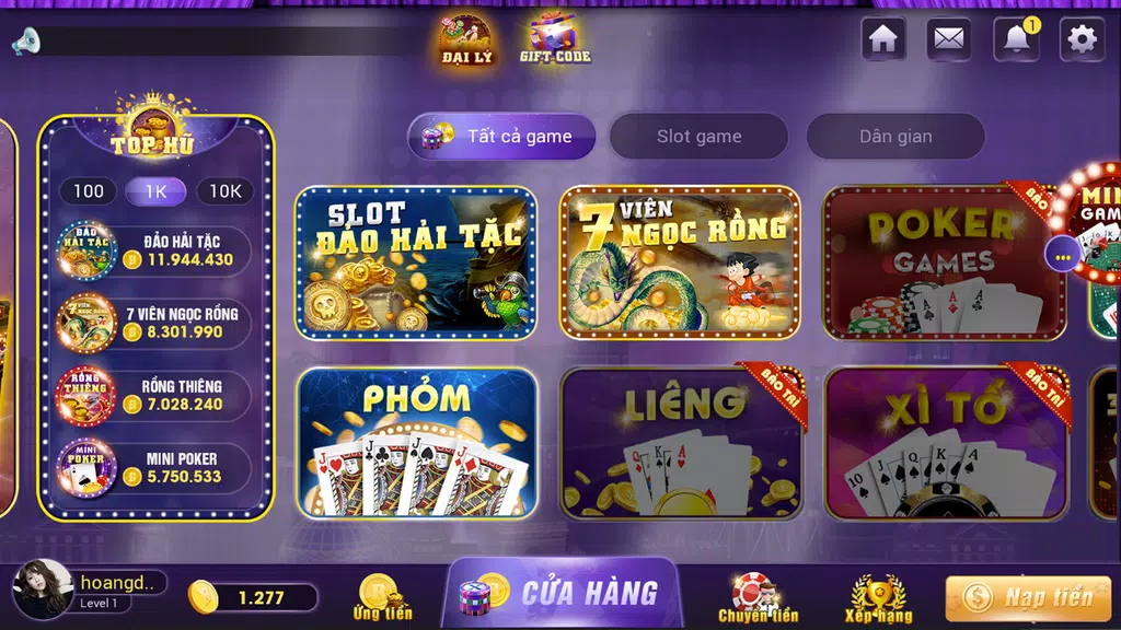 Ngon.Club – Game Bài Đổi Thưởng Mới Nhất 2018 Screenshot1