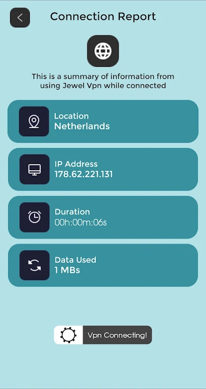 JewelVPN: Fast Unlimited VPN. Screenshot3