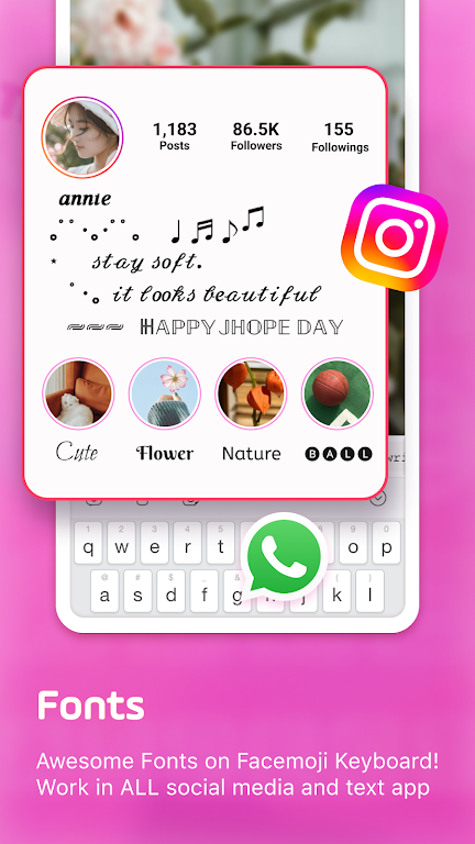 Facemoji Emoji Keyboard & Font Mod Screenshot4