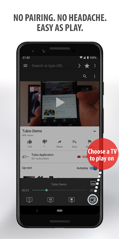 Tubio – Cast Web Videos to TV Mod Screenshot3