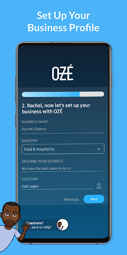 OZÉ Business App Screenshot1