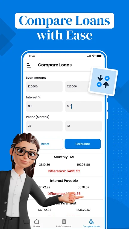 EMI Calculator - Finance Tool Screenshot3