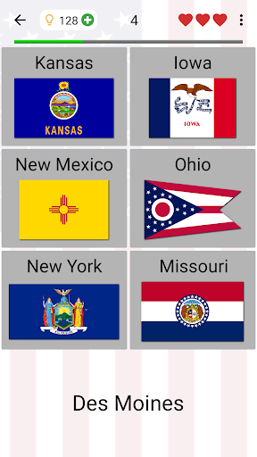 50 US States: Capitals & Flags Screenshot1