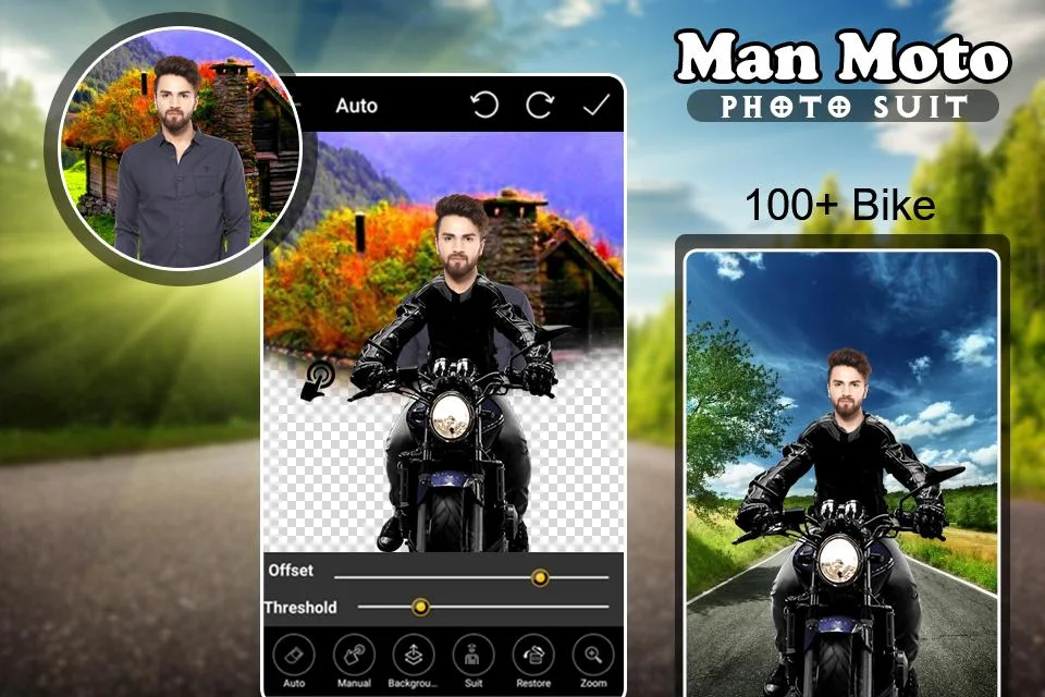 Man Bike Photo Suit Editor Screenshot1