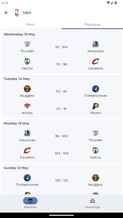 NBA Scores Screenshot2