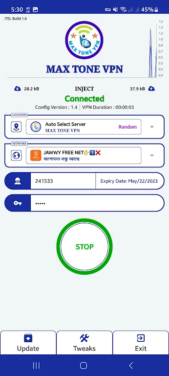 MAX TONE VPN Screenshot2