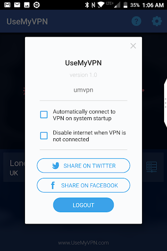 UseMyVPN Screenshot2