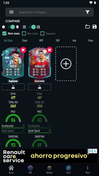 FUTBIN 24 Database & Draft Screenshot2