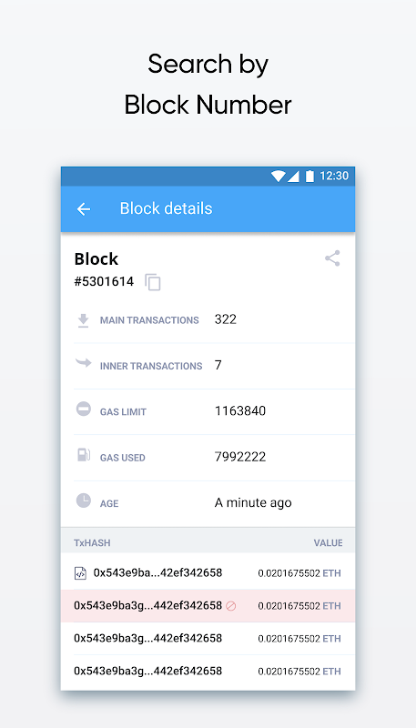 Blockchain explorer for Ethereum : BANKEX Scan Screenshot3