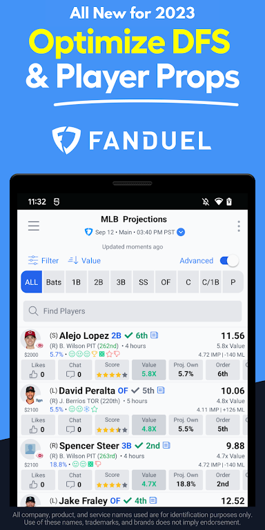 LineStar for FanDuel Screenshot1