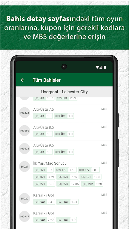 İddaa™ Program Kupon Skor Screenshot3